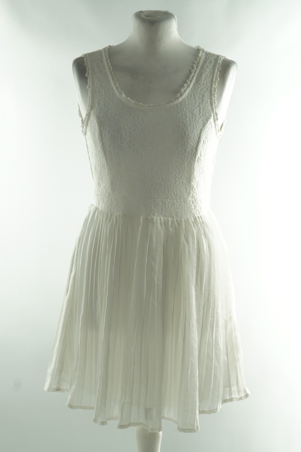 Sukienka biała koronkowo-tiulowa - VERO MODA zdjęcie 1