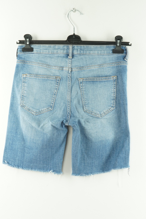 Krótkie spodenki jeansowe niebieskie - H&M zdjęcie 2