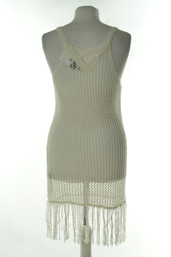 Sukienko-narzutka ażurowa biała z frędzlami - PRIMARK zdjęcie 2