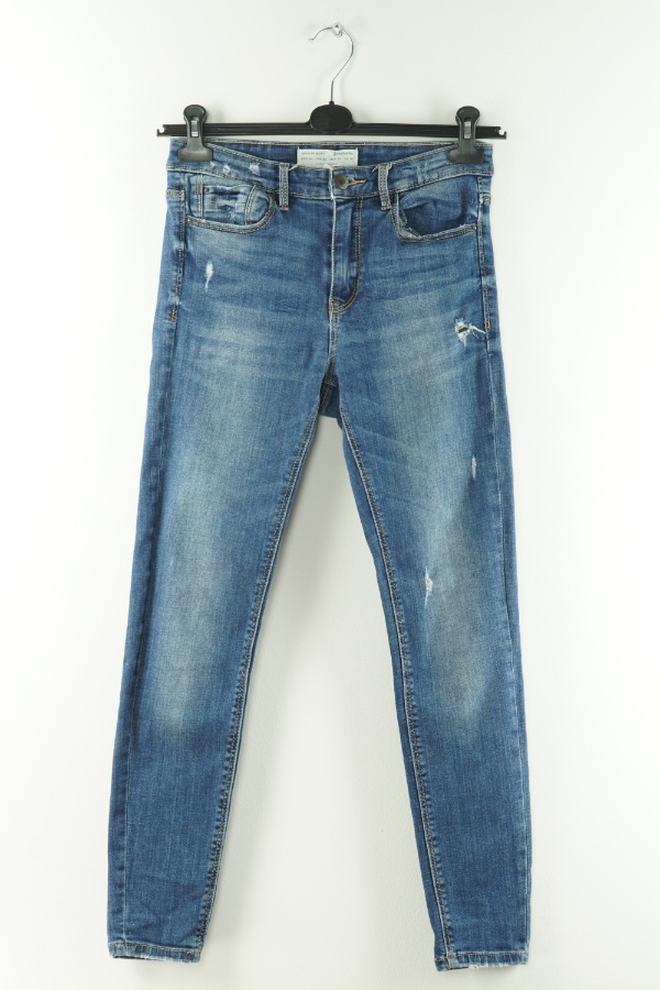 Spodnie jeansowe niebieskie - STRADIVARIUS zdjęcie 1