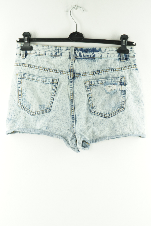 Krótkie spodenki niebieskie jeansowe szarpane - PRIMARK zdjęcie 2