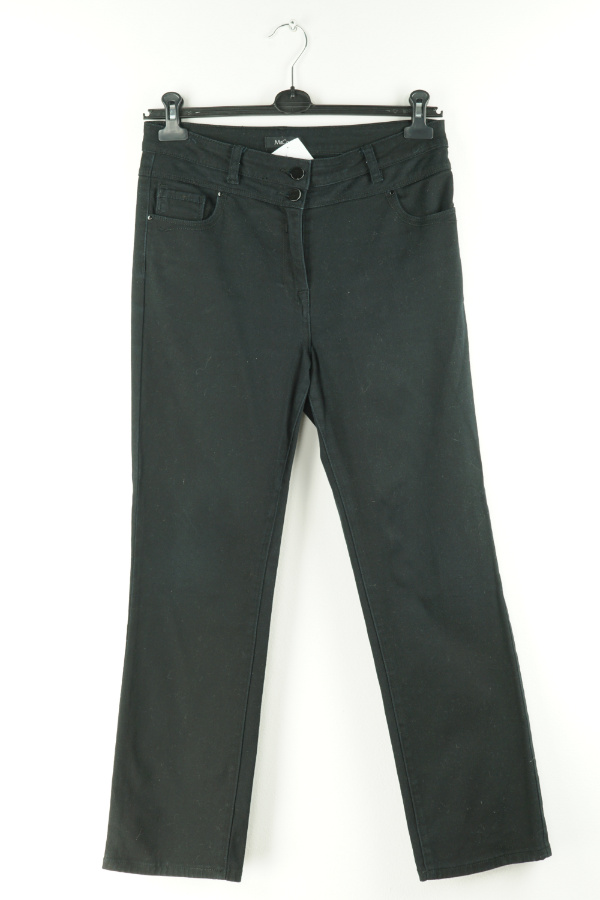 Spodnie jeansowe czarne z wyższym stanem - M&CO zdjęcie 1