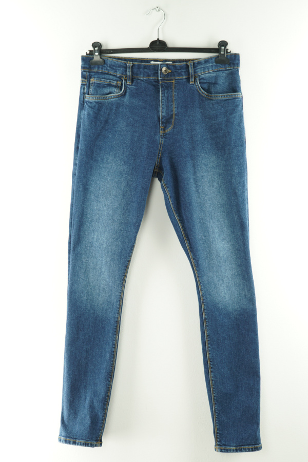 Spodnie granatowe jeansowe super skinny - LAGER 157 zdjęcie 1
