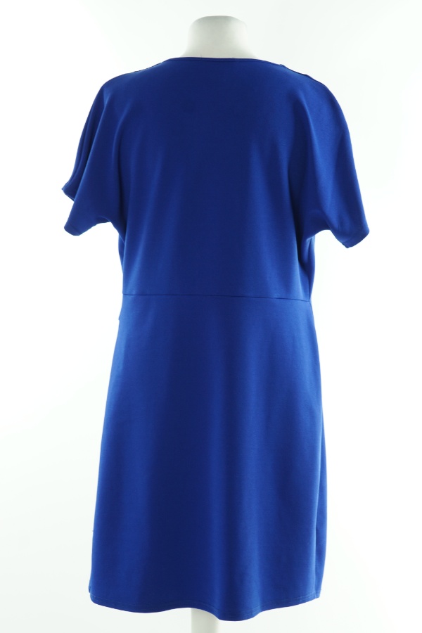 Sukienka kobaltowa z krótkim rękawem - ATMOSPHERE zdjęcie 2