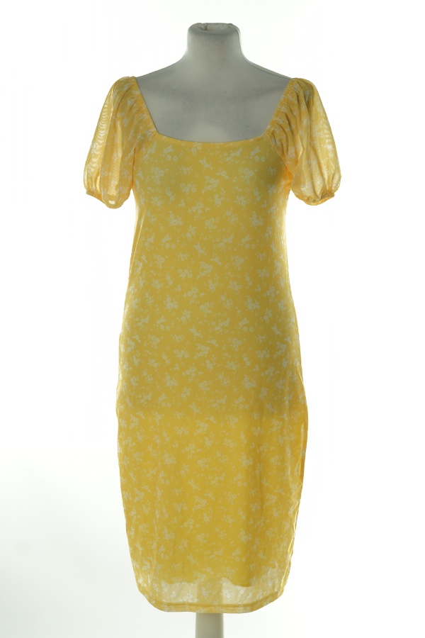 Sukienka żółto biała - GEORGE zdjęcie 1