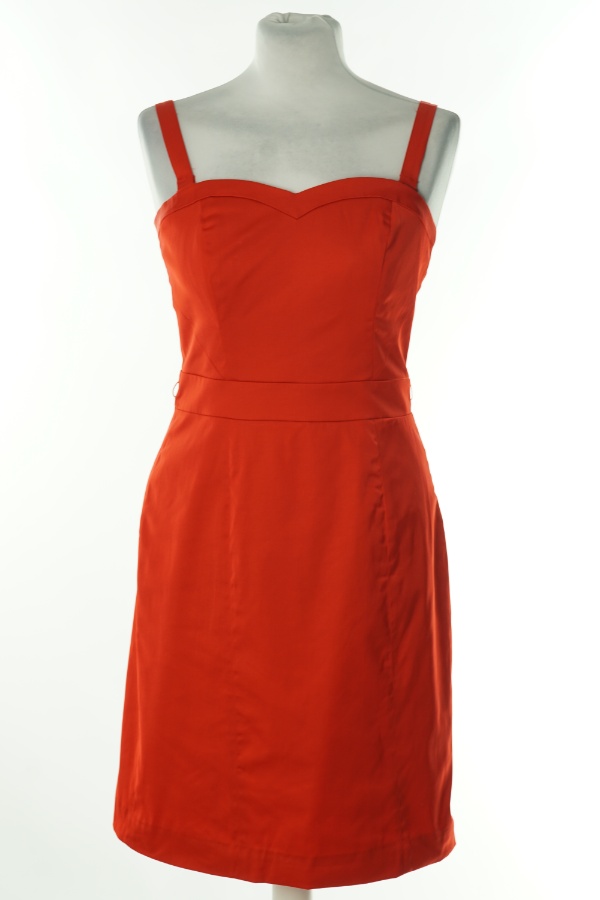 Sukienka czerwona na ramiączkach - H&M zdjęcie 1