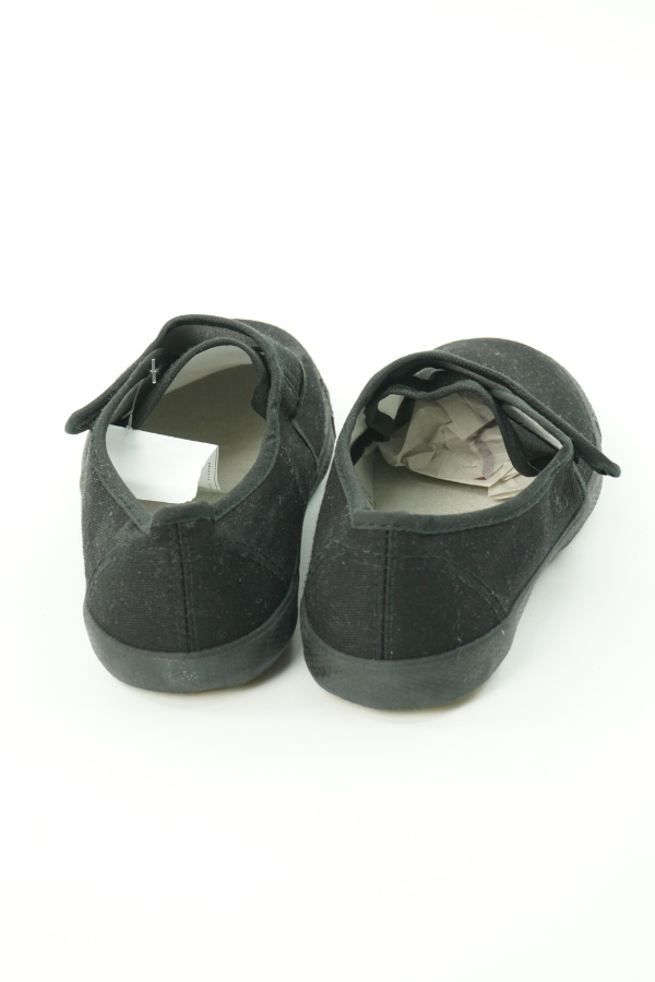 buty czarne materiałowe na rzepy - BRAK METKI Z NAZWĄ PRODUCENTA zdjęcie 3