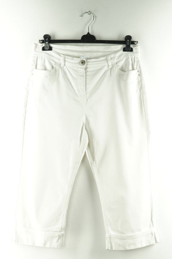 Spodnie jeansowe białe 3/4 - M&S zdjęcie 1
