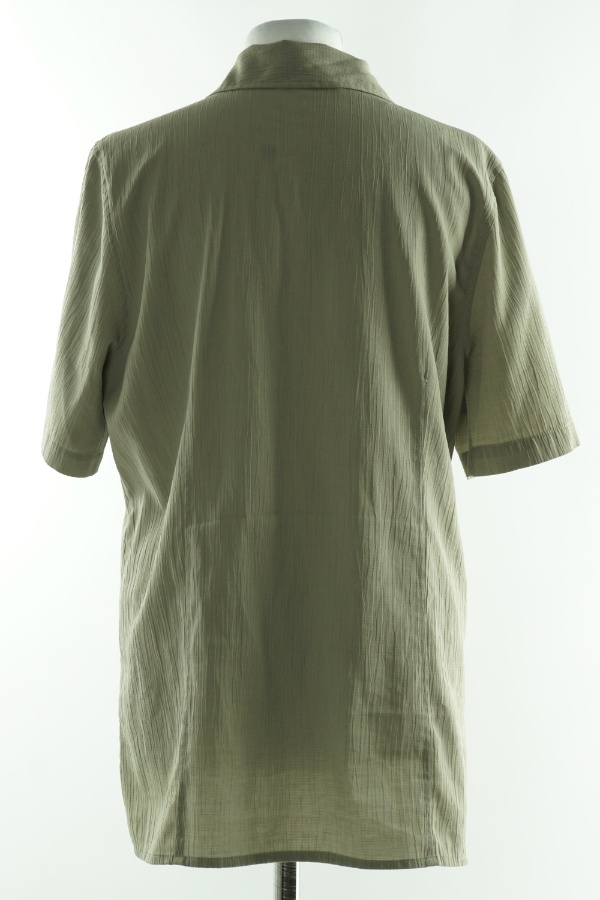 Koszula zielona z krótkim rękawem - CAPPUCCINI zdjęcie 2