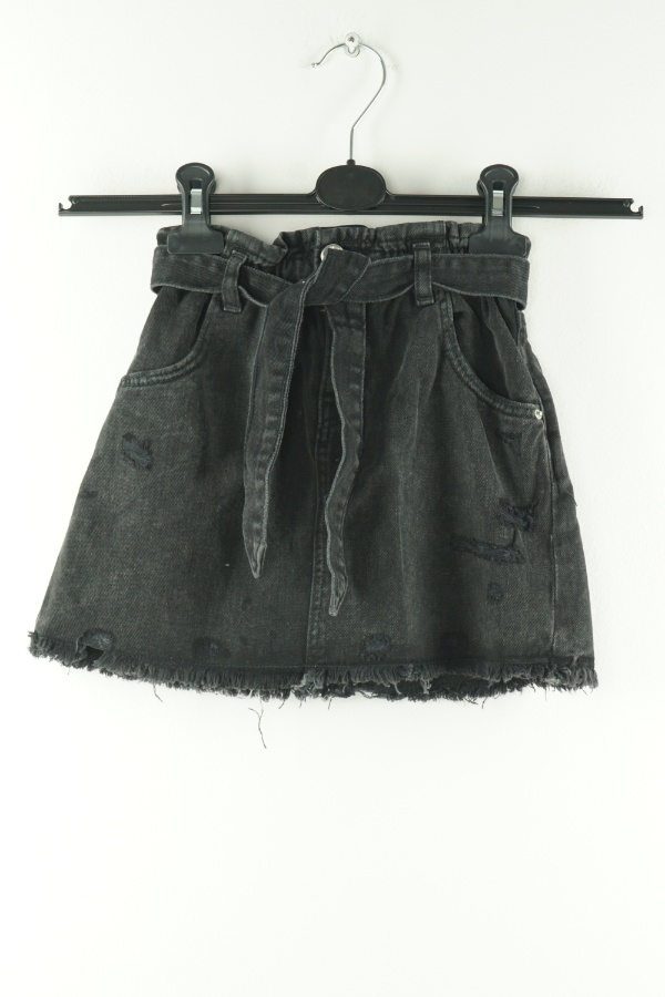 Spódnica jeansowa czarna - ZARA zdjęcie 1
