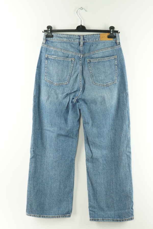 Spodnie jeansowe niebieskie z prostą nogawką - MONKI zdjęcie 2