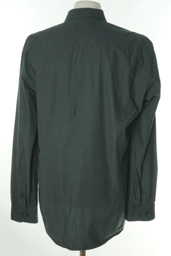Koszula czarna melanż w kropki męska - ESPRIT zdjęcie 2