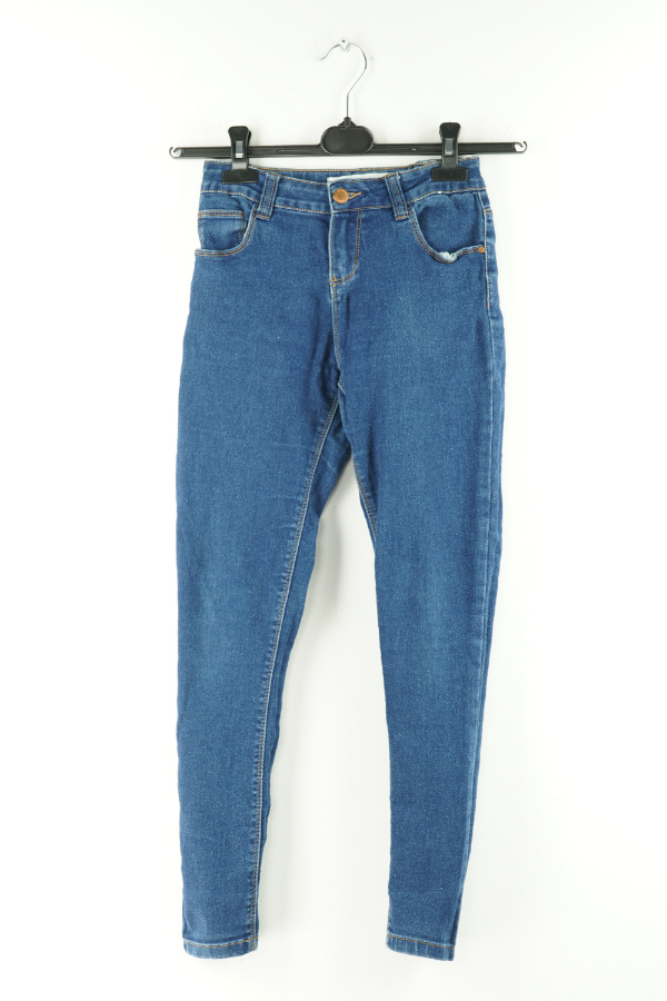 Spodnie granatowe jeansowe skinny - PRIMARK zdjęcie 1