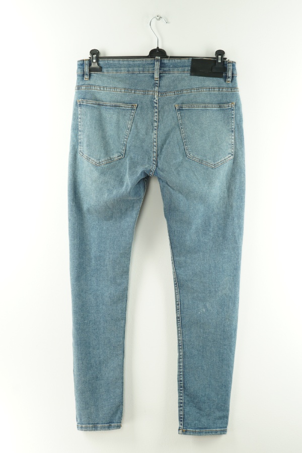 Spodnie jeansowe niebieskie - ZARA zdjęcie 2