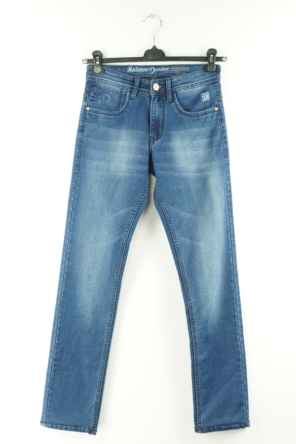 Spodnie niebieskie jeansowe - BRAK METKI Z NAZWĄ PRODUCENTA zdjęcie 1