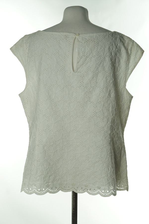 Bluzka biała ażurkowa suwak - MONSOON zdjęcie 2