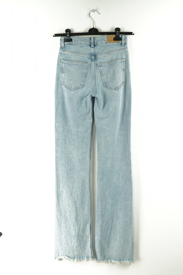 Spodnie niebieskie jeansowe wyższy stan - GINA TRICOT zdjęcie 2