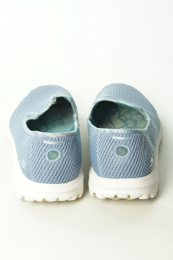 Buty niebieskie materiałowe - SKECHERS zdjęcie 2