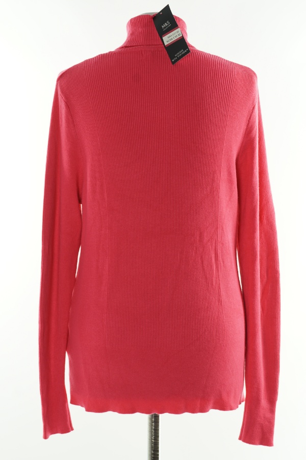 Sweter różowy w prążki - M&S zdjęcie 2