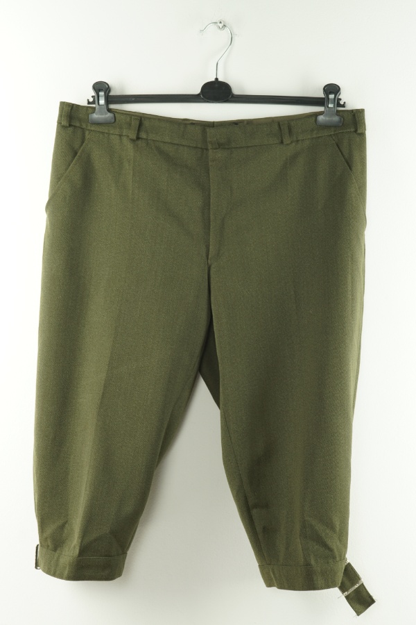 Spodnie materiałowe zielone  - BRAK METKI Z NAZWĄ PRODUCENTA zdjęcie 1