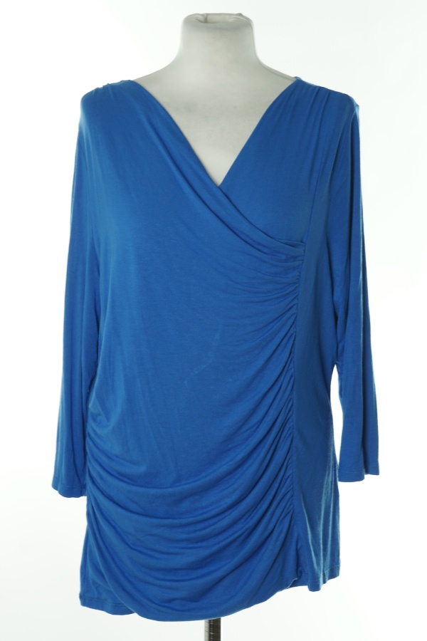 Bluzka niebieska z drapowaniem - M&S zdjęcie 1
