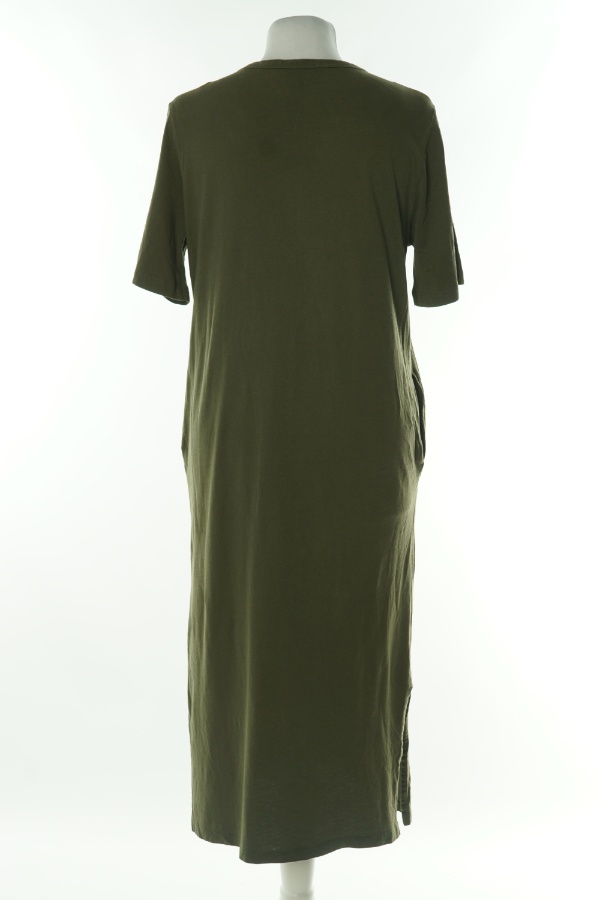 Sukienka khaki z kieszeniami bawełniana - M&S zdjęcie 2