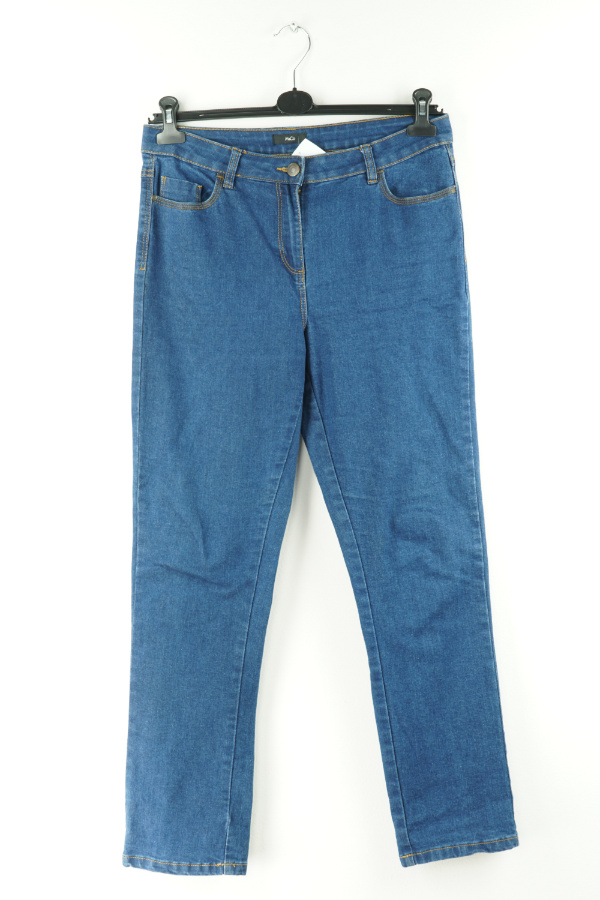 Spodnie jeansowe granatowe proste - M&CO zdjęcie 1