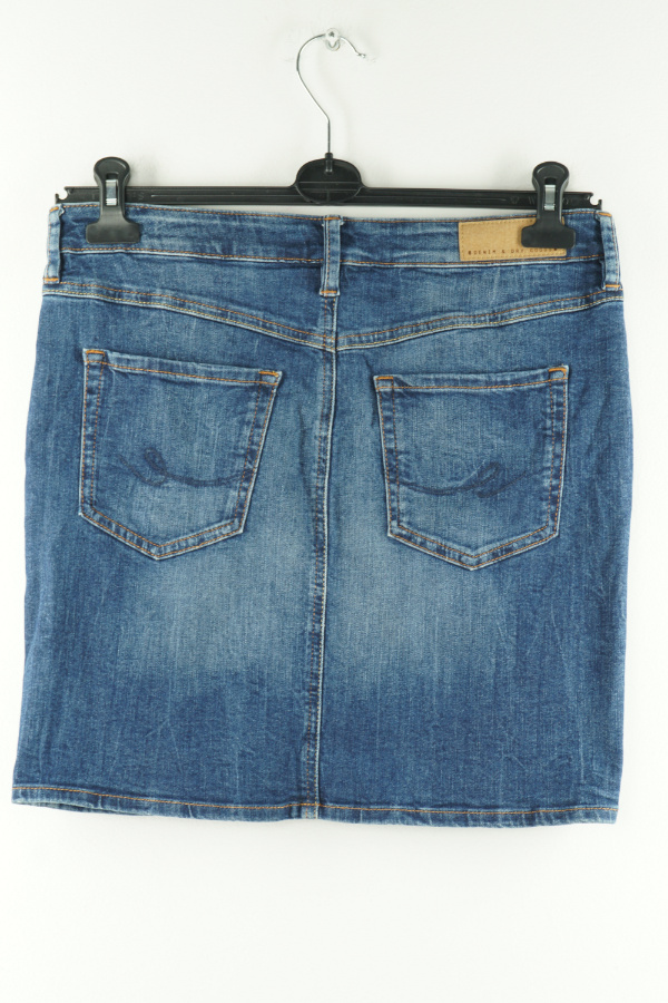 Spódnica granatowa jeansowa z przetarciami - ESPRIT zdjęcie 2