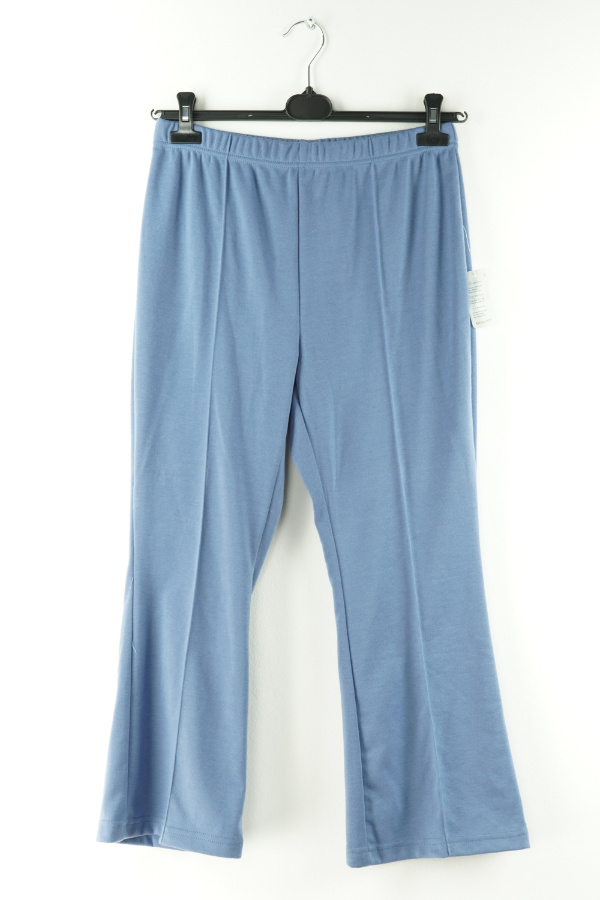 Spodnie materiałowe niebieskie kant - DAMART zdjęcie 1