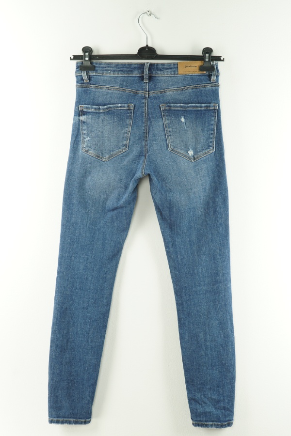 Spodnie jeansowe niebieskie - STRADIVARIUS zdjęcie 2