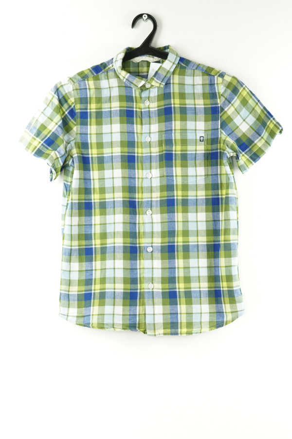 Koszula zielono-niebieska w kratkę - H&M zdjęcie 1