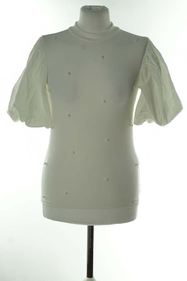 Bluzka biała z perełkami - GINA TRICOT zdjęcie 2