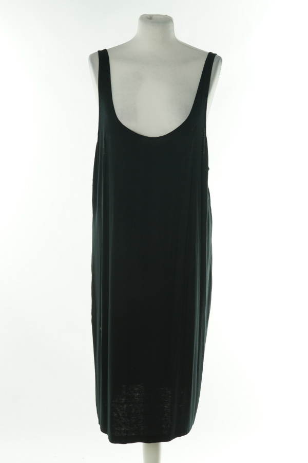 Sukienka czarna zwiewna cienkie ramiączka - BRAK METKI Z NAZWĄ PRODUCENTA zdjęcie 1