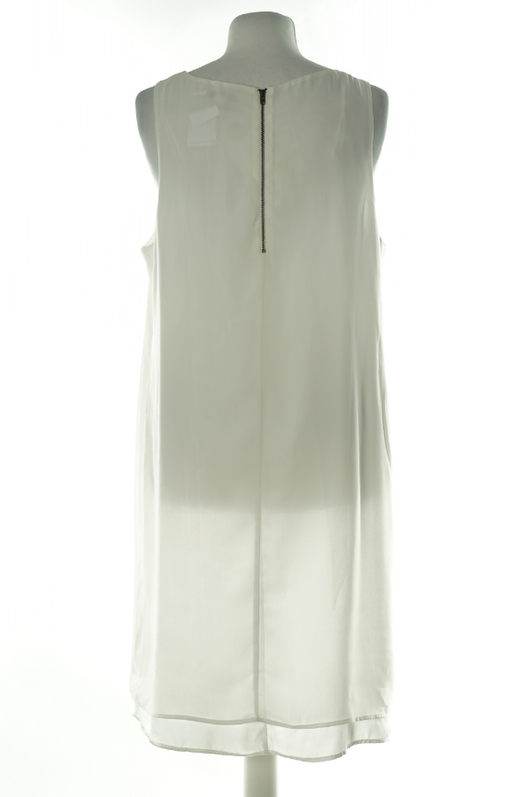 Sukienka biała zwiewna suwak - ESPRIT zdjęcie 2