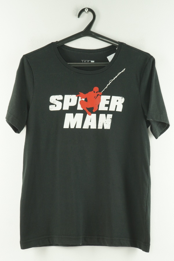 Koszulka czarna Spider Man adidas - ADIDAS zdjęcie 1