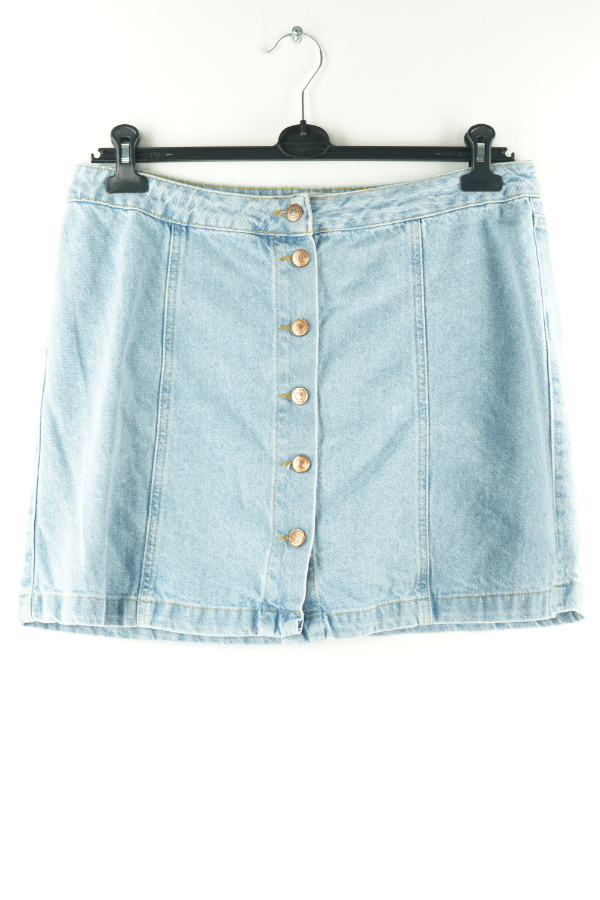 Spódnica jeansowa niebieska guziki - NEW LOOK zdjęcie 1