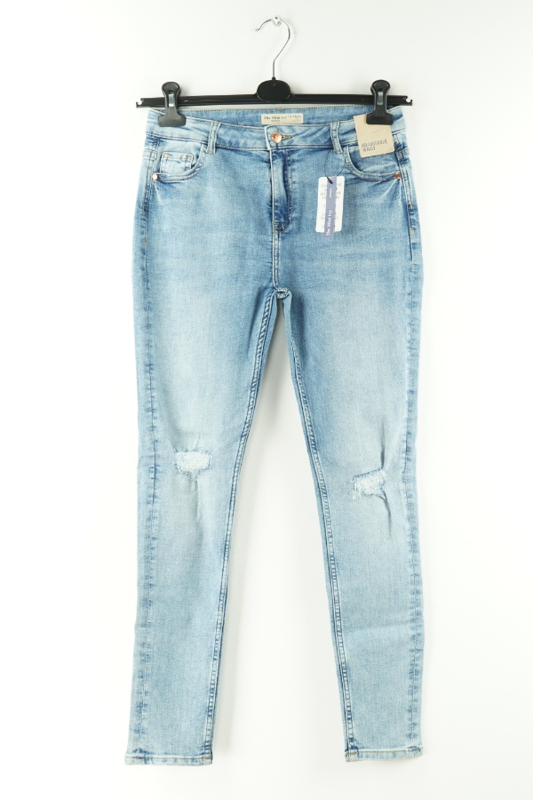 Spodnie jeansowe niebieskie z przetarciami - M&S zdjęcie 1