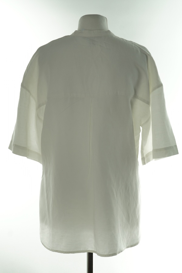 Bluzka biała lniana - ESPRIT zdjęcie 2