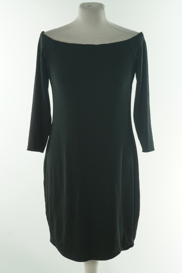 Sukienka czarna prążkowana - GINA TRICOT zdjęcie 1