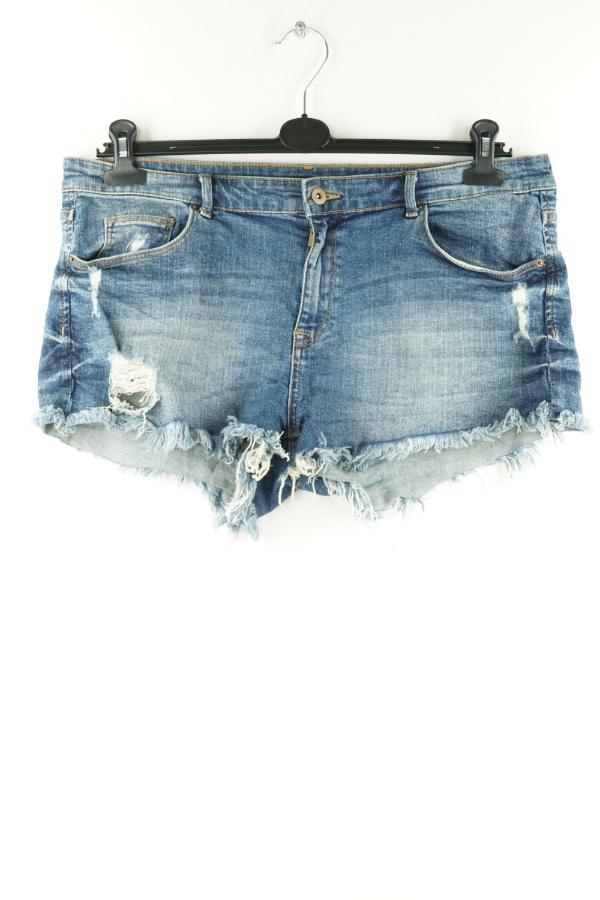 Krótkie spodenki jeansowe granatowe - H&M zdjęcie 1