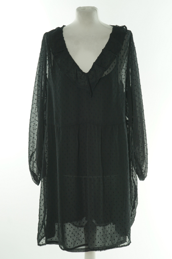 Sukienka czarna w kropki - H&M zdjęcie 1