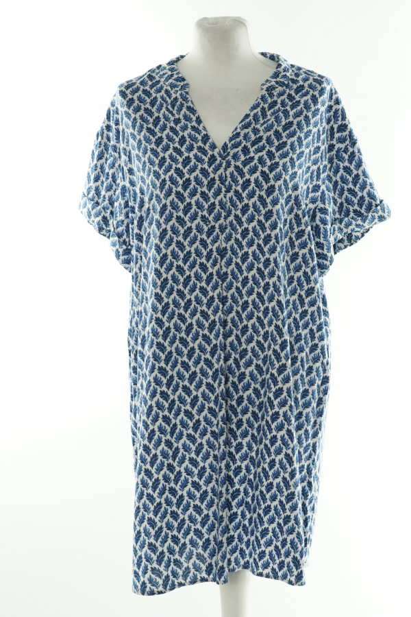 Sukienka biała w niebieskie liście - H&M zdjęcie 1