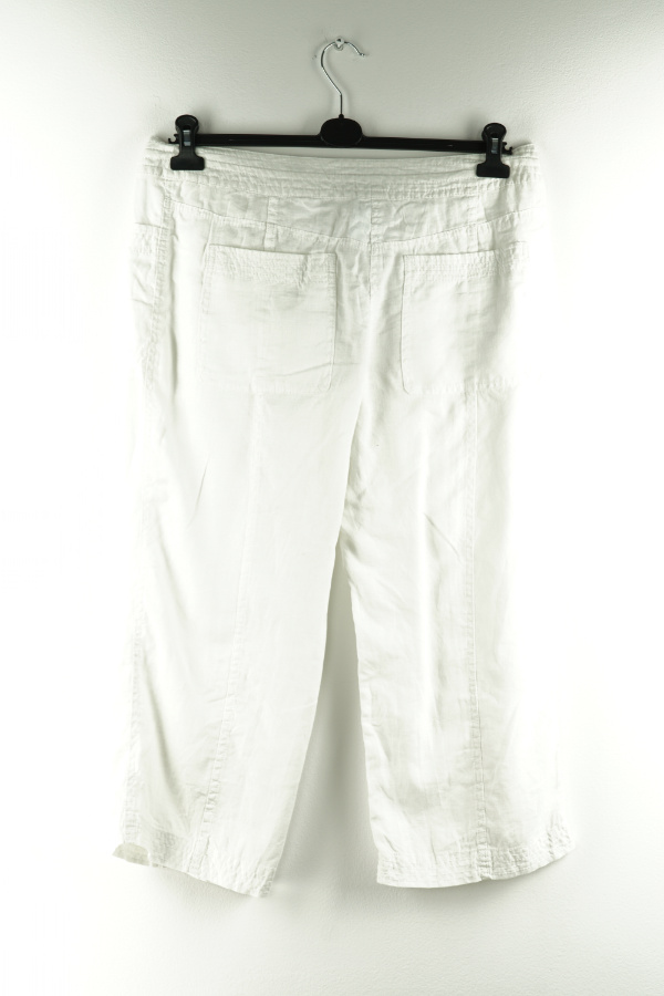 Spodnie białe lniane - H&M zdjęcie 2