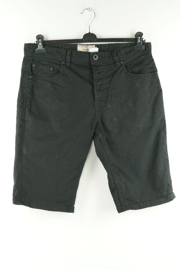 Spodenki krótkie jeansowe czarne - NEXT zdjęcie 1