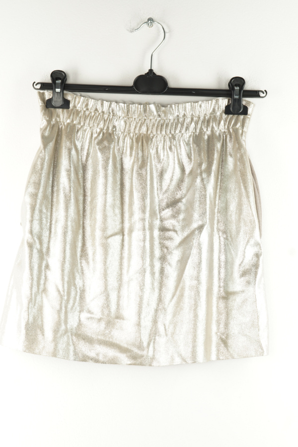 Spódnica srebrna połyskująca - ZARA zdjęcie 1