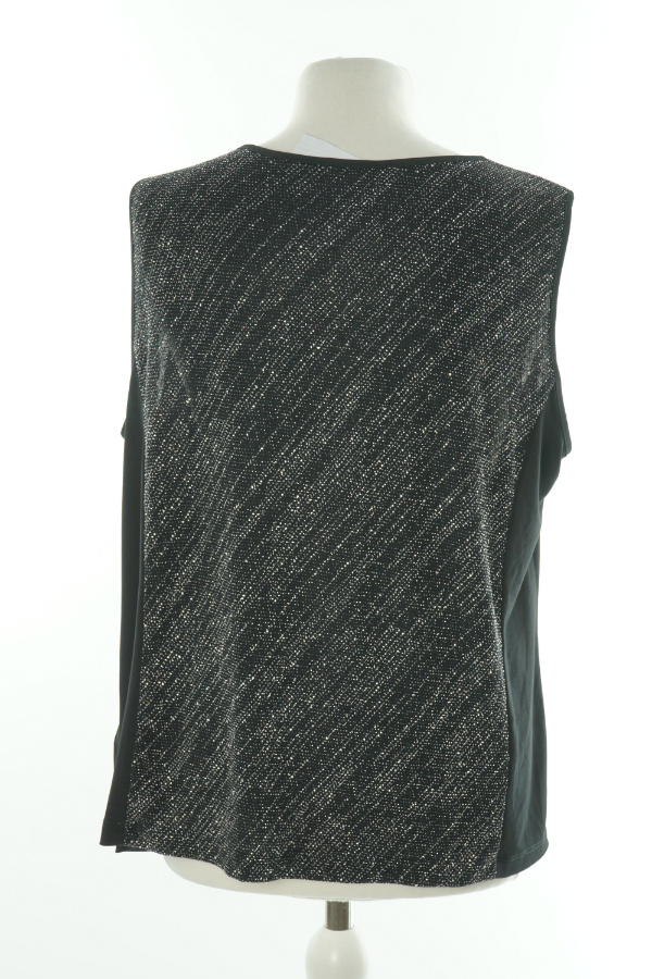 Bluzka czarna ze srebrną nitką - ATELIER GS zdjęcie 2