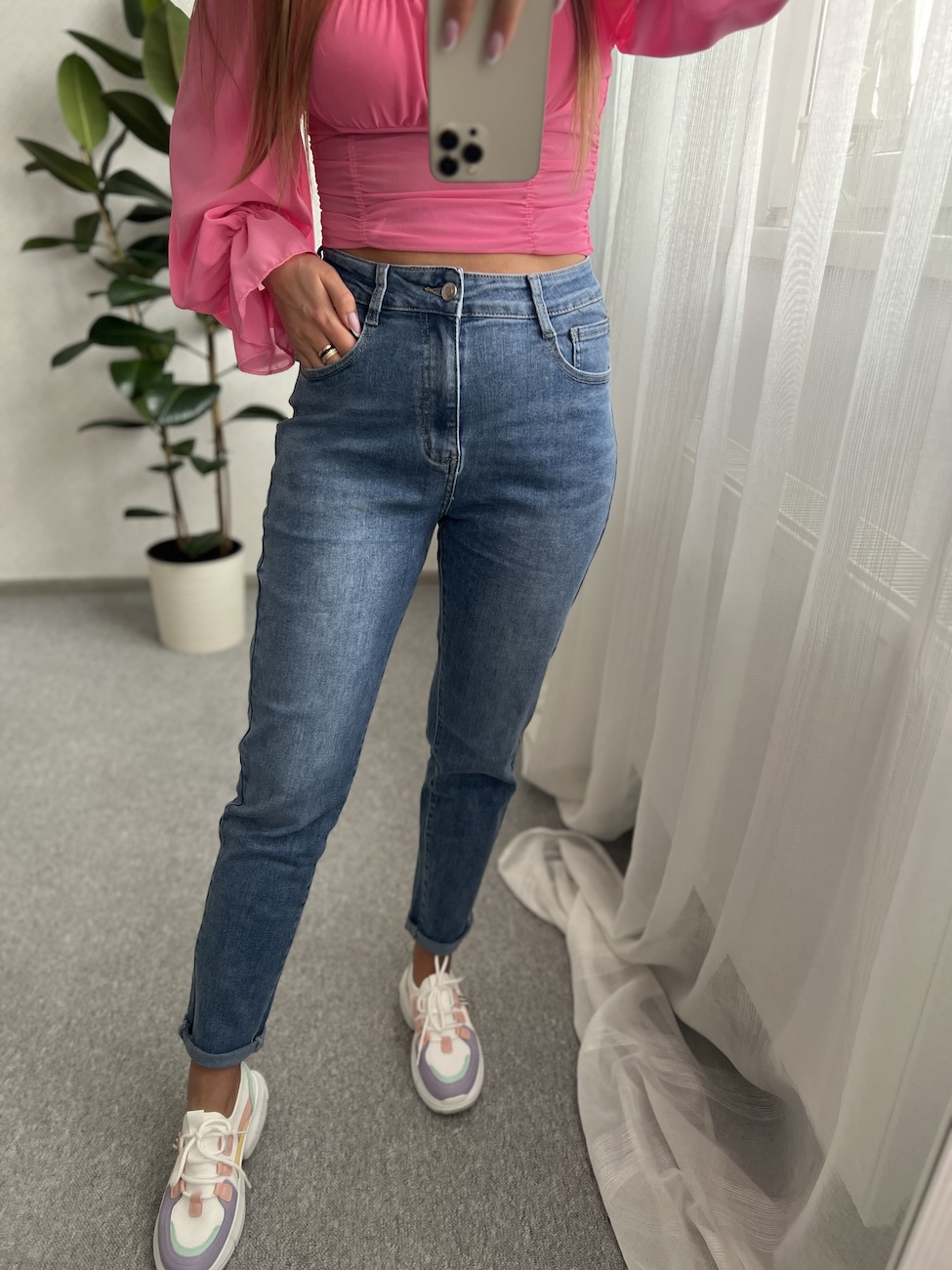 Spodnie jeansowe MOM FIT - Jenny zdjęcie 2