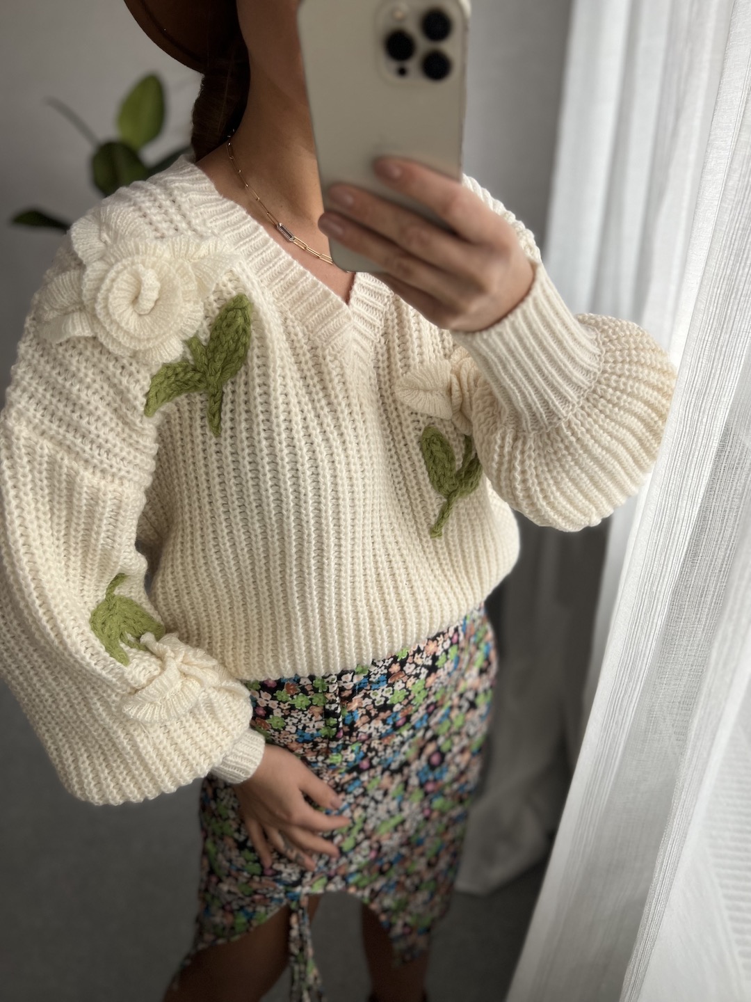 Sweter LIVIA - beżowy zdjęcie 4