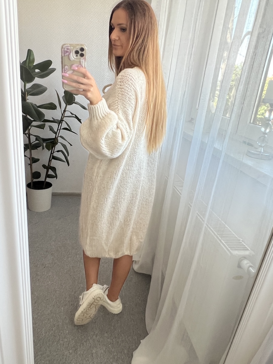 Sweter SOFT long - śmietanka zdjęcie 3