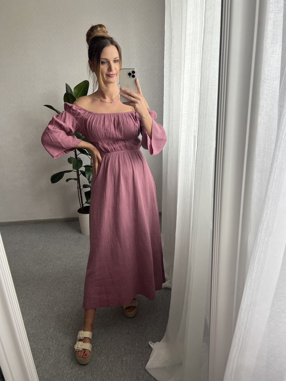 Sukienka LORI - śliwkowa   zdjęcie 1